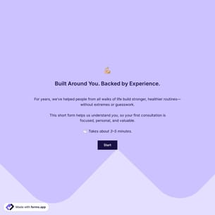 Fitness Consultation Form