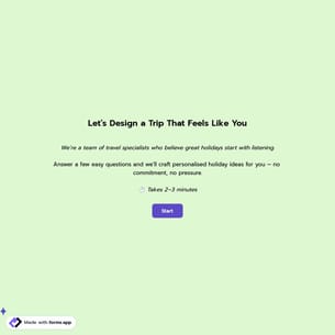 Holiday Enquiry Form