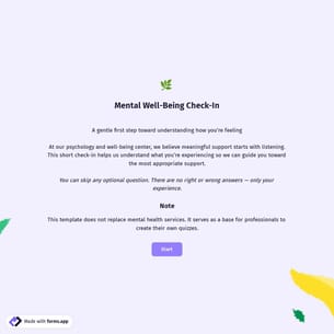 Mental Health Quiz