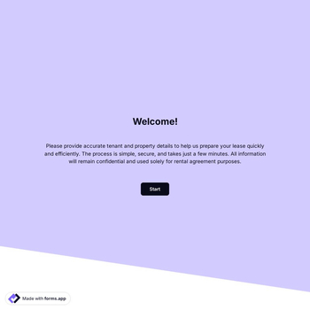 Rental Lease Agreement Form Template