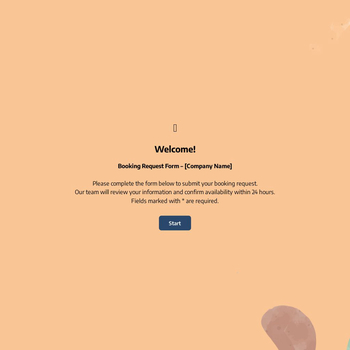 Booking Request Form