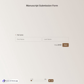 Manuscript Submission Form