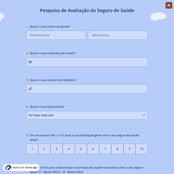 Pesquisa de Avaliação do Seguro de Saúde