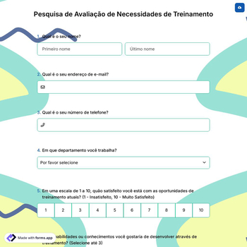 Pesquisa de Avaliação de Necessidades de Treinamento