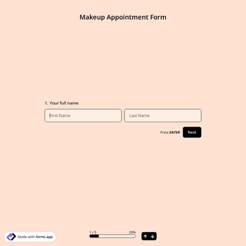 Makeup Appointment Form
