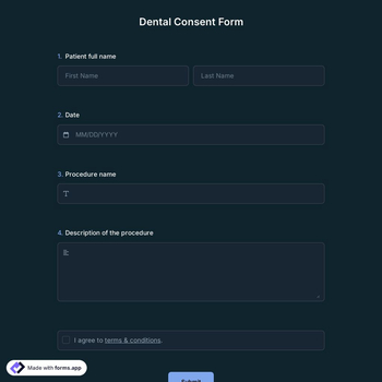 Dental Consent Form