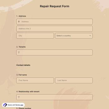 Repair Request Form