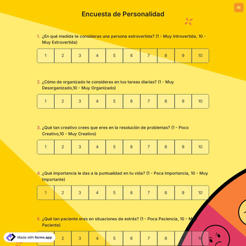 Encuesta de Personalidad