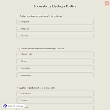 Encuesta de Ideología Política