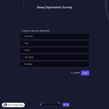 Sleep Deprivation Survey