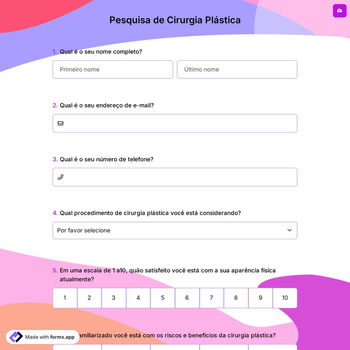 Pesquisa de Cirurgia Plástica