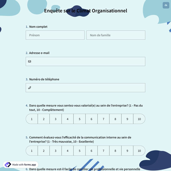 Enquête sur le Climat Organisationnel
