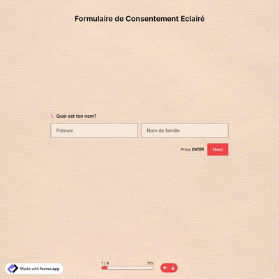 Modèle de Formulaire de Consentement Eclairé