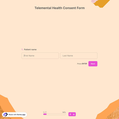 Telemental Health Consent Form Template