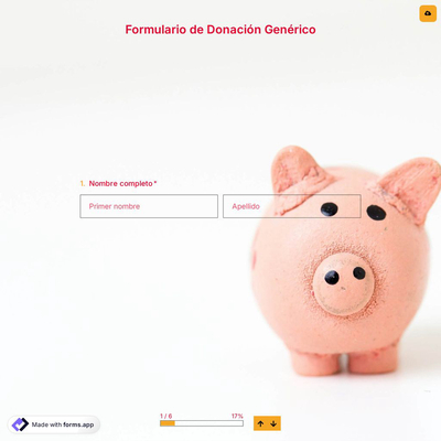 Formulario de Donación Genérico