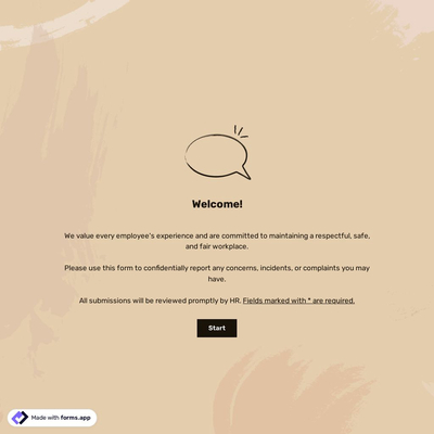 Employee Complaint Form Template