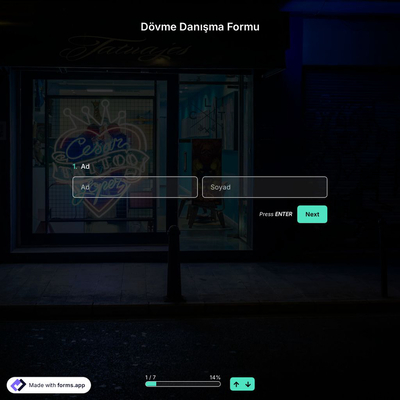 Dövme Danışma Formu Şablonu