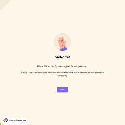 School Registration Form Template