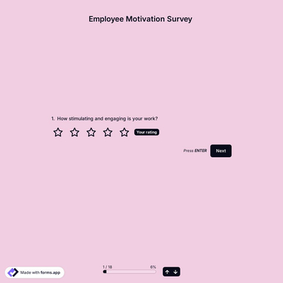 Employee Motivation Survey Template