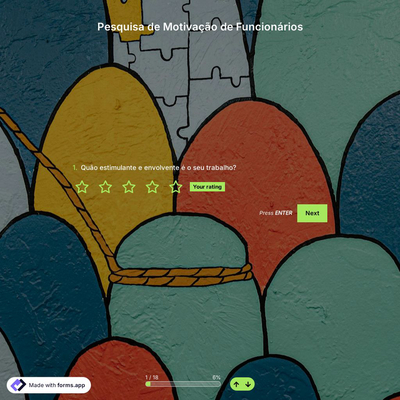 Modelo de Pesquisa de Motivação de Funcionários