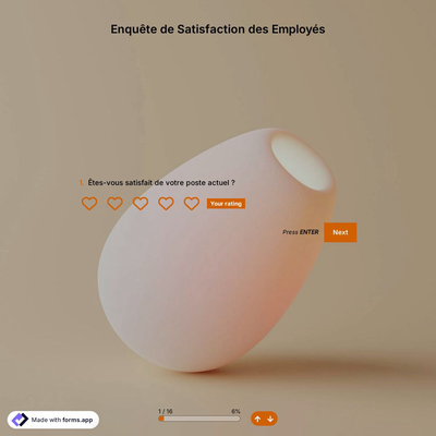 Modèle de Sondage sur la Satisfaction des Employés