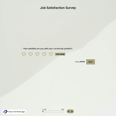 Job Satisfaction Survey Template