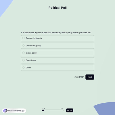 Political Poll Template