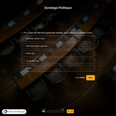 Modèle de Sondage Politique