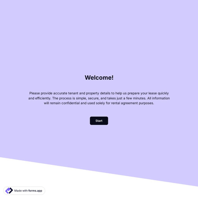 Rental Lease Agreement Form Template