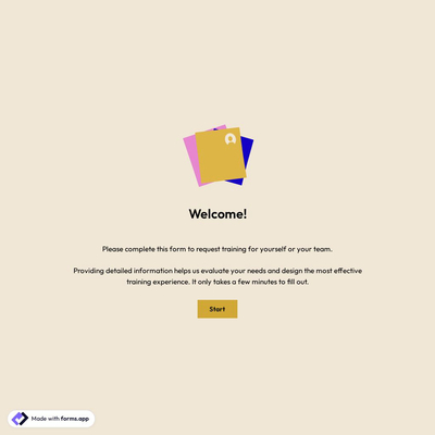 Training Request Form Template