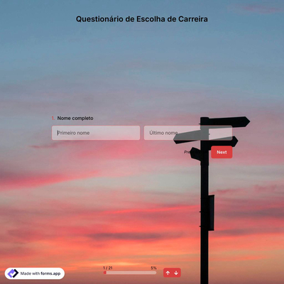 Questionário de Escolha de Carreira