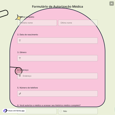 Formulário de Autorização Médica