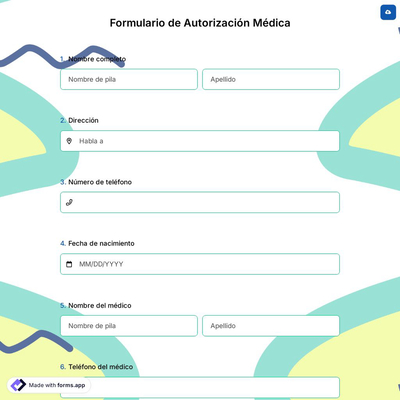 Formulario de Autorización Médica