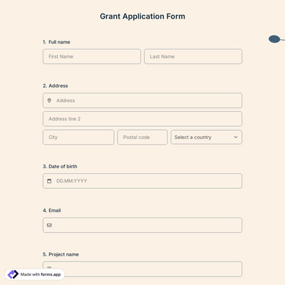 Grant Application Form