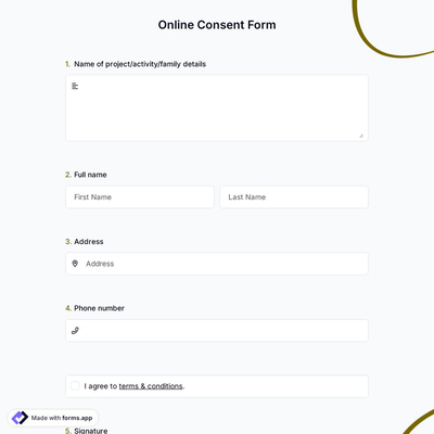 Online Consent Form