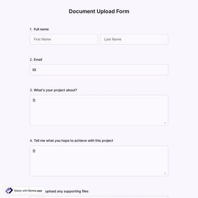 Document Upload Form