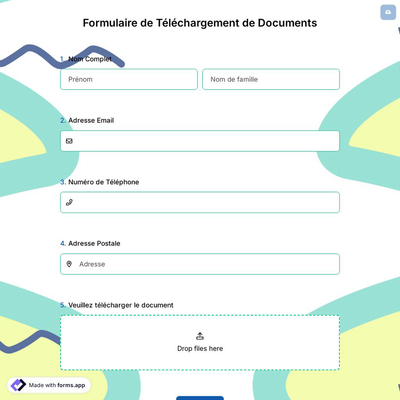 Formulaire de Téléchargement de Documents