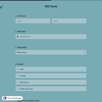 KYC Form