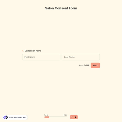 Salon Consent Form