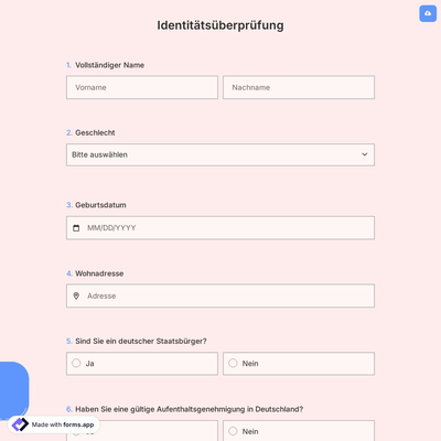 Identitätsüberprüfung