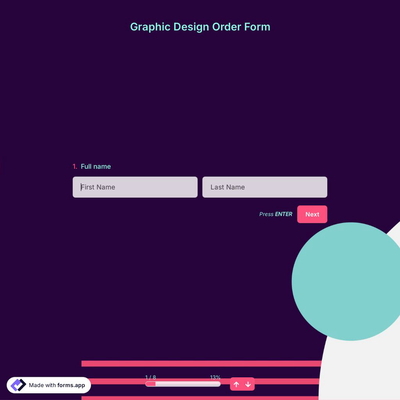Graphic Design Order Form