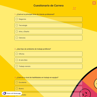 Cuestionario de Carrera