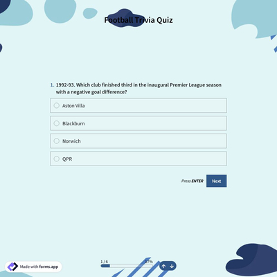 Football Trivia Quiz