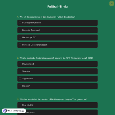 Fußball-Trivia