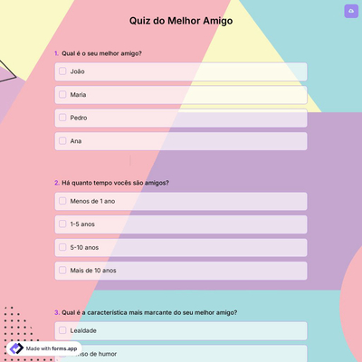 Quiz do Melhor Amigo