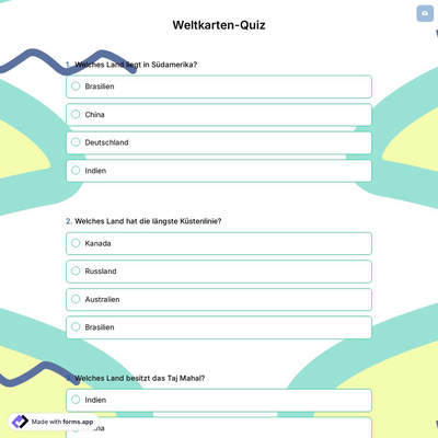 Weltkarten-Quiz