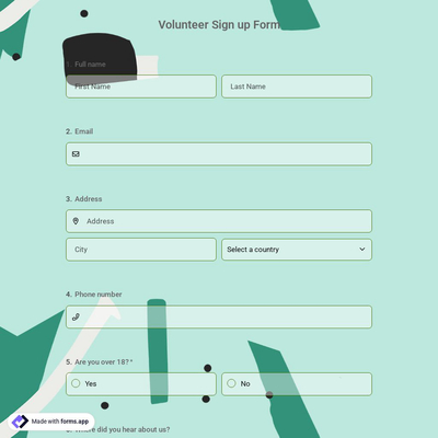 Volunteer Sign-up Form