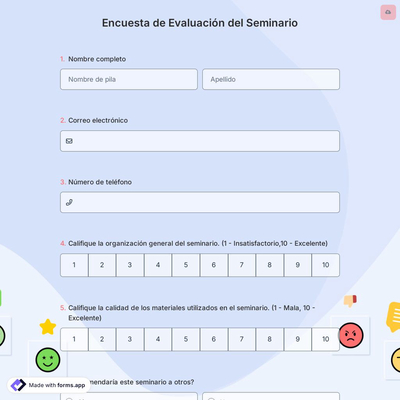 Encuesta de Evaluación del Seminario