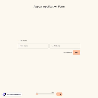 Appeal Application Form