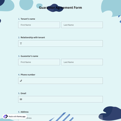 Guarantor Agreement Form